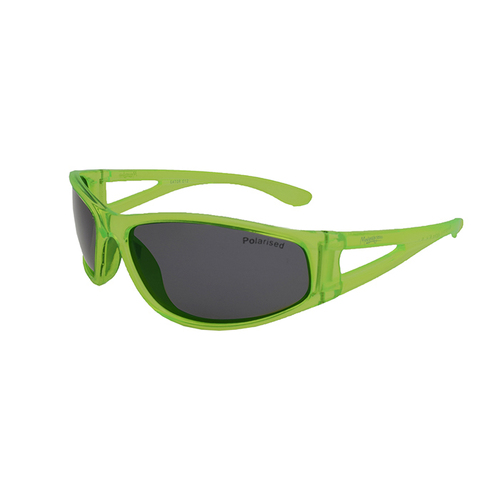 Mangrove Jacks Kids Gator C12 Transparent Neon Green / Smoke Polarised Lenses