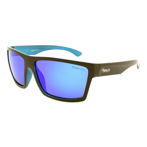 Mangrove Jacks Hoodlum C2 Matte Black / Blue Revo Polarised Lenses