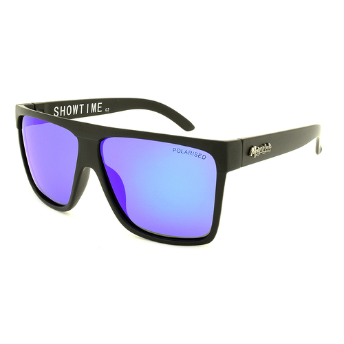 Mangrove Jacks Showtime C2 Matte Black / Blue Revo Polarised Lenses