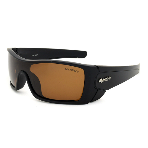 Mangrove Jacks Sparta C4 Matte Black / Brown Polarised Lenses