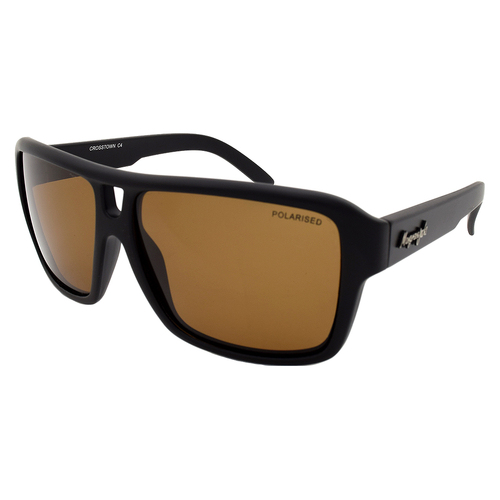 Mangrove Jacks Crosstown C4 Matte Black / Brown Polarised Lenses