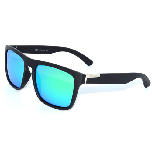 Mangrove Jacks Doc Holliday C11 Matte Black / Green Polarised Lenses