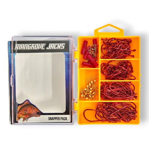 Snapper Fishing Pack – Hooks, Swivels, Slider Clips, and Tackle Box | Mangrove Jacks