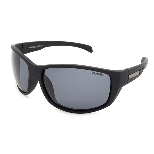 Mangrove Jacks Outback Jack C1 Matte Black / Smoke Polarised Lenses