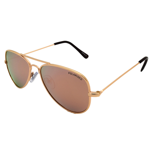 Mangrove Jacks Kids MJK059 C11 Gold & Brown / Pink Revo Polarised Lenses