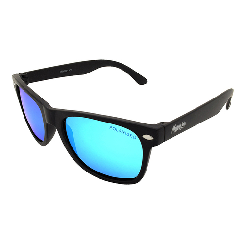 Mangrove Jacks Kids MJK061 C8 Matte Black / Ice Blue Revo Polarised Lenses