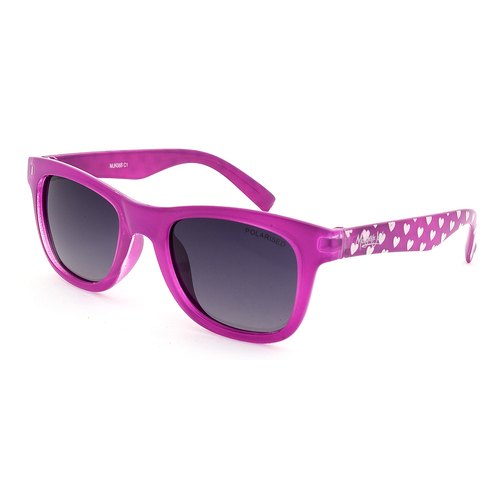 Mangrove Jacks Kids MJK068 C1 Crystal Purple w Love Hearts / Smoke Gradient Polarised Lenses