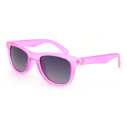 Mangrove Jacks Kids MJK068 C3 Crystal Pink w Glitter / Smoke Gradient Polarised Lenses