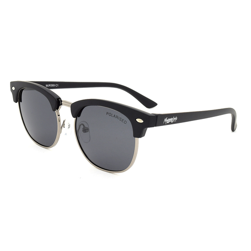 Mangrove Jacks Kids MJK069 C1 Matte Black & Light Gunmetal / Smoke Polarised Lenses