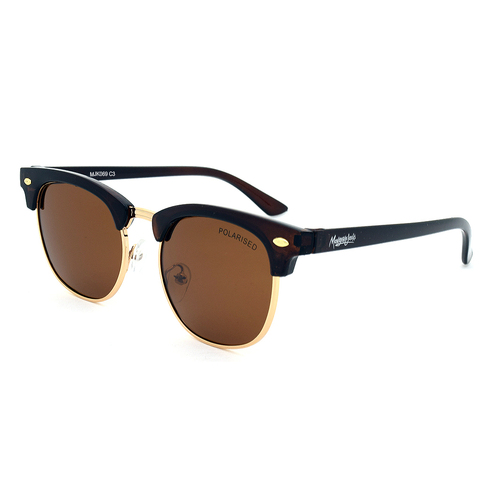 Mangrove Jacks Kids MJK069 C3 Dark Crystal Brown & Light Gold / Brown Polarised Lenses