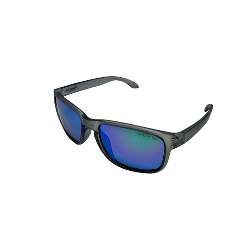 Mangrove Jacks Parker C10 Matte Crystal Smoke / Smoke With Green Revo Polarised Lenses