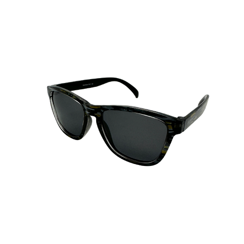 Mangrove Jacks Marina Bay C9 Crystal Stripe Print w Black Back Spray / Smoke Polarised Lenses