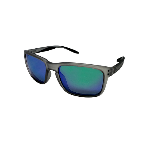 Mangrove Jacks Holyhead C11 Matte Crystal Smoke / Smoke With Green Revo Polarised Lenses