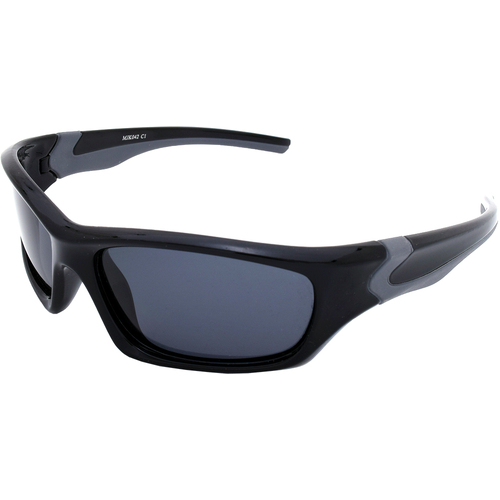 Mangrove Jacks Kids MJK042 C1 Black & Grey Rubber / Smoke Polarised Lenses