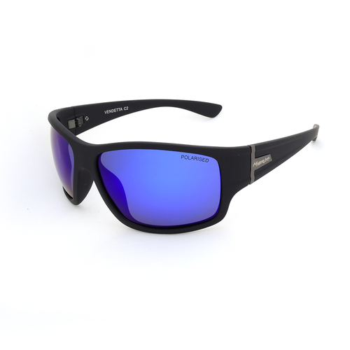 Mangrove Jacks Vendetta C2 Matte Black / Blue Revo Polarised Lenses