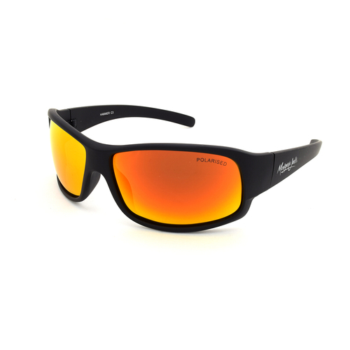 Mangrove Jacks Hammer C3 Black / Red Revo Polarised Lenses