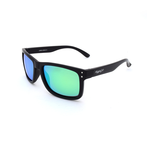 Mangrove Jacks Long John C11 Black / Green Revo Polarised Lenses