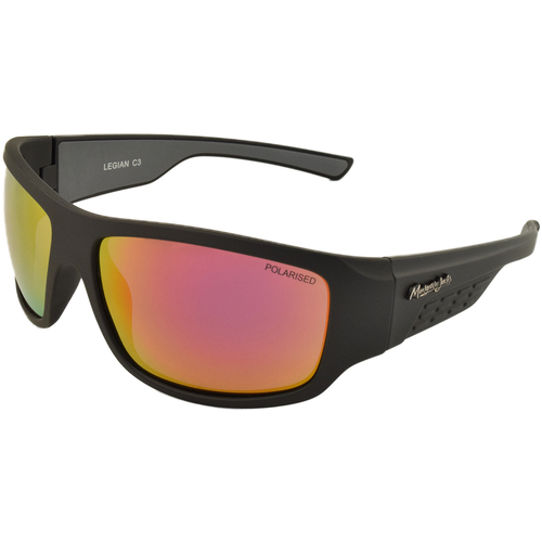 Mangrove Jacks Legian C3 Matte Crystal Grey & Matte Black / Black Red Revo Polarised Lenses