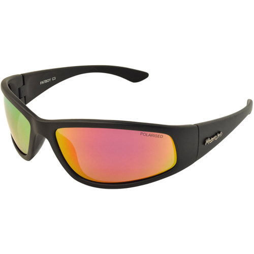 Mangrove Jacks Fatboy C3 Matte Black / Black Red Revo Polarised Lenses