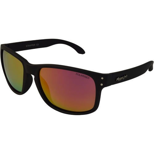 Mangrove Jacks Strapper C3 Matte Black / Black Red Revo Polarised Lenses