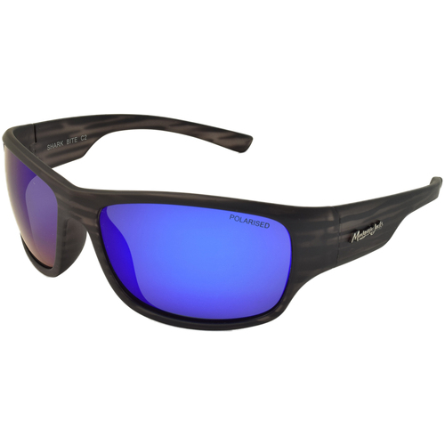 Mangrove Jacks Shark Bite C2 Matte Crystal Grey / Blue Revo Polarised Lenses