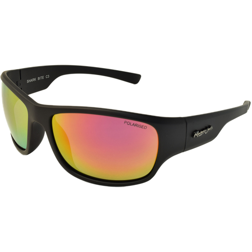 Mangrove Jacks Shark Bite C3 Matte Black / Black Red Revo Polarised Lenses