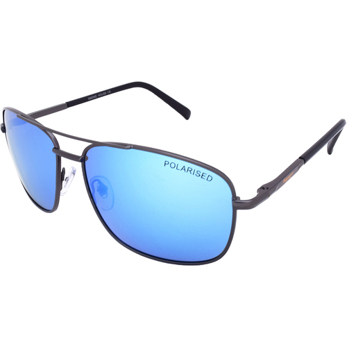 Mangrove Jacks Smoke House C8 Matte Gunmetal / Ice Blue Revo Polarised Lenses