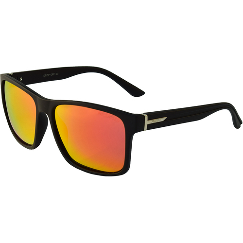 Mangrove Jacks Drop Off C3 Matte Black / Black Red Revo Polarised Lenses