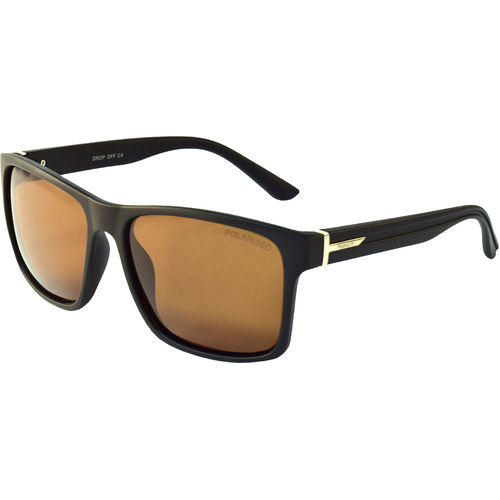 Mangrove Jacks Drop Off C4 Matte Black / Brown Polarised Lenses