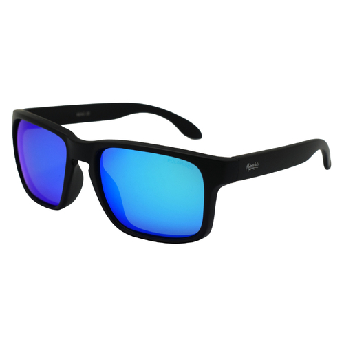 Mangrove Jacks Reno C8 Matte Black / Ice Blue Revo Polarised Lenses