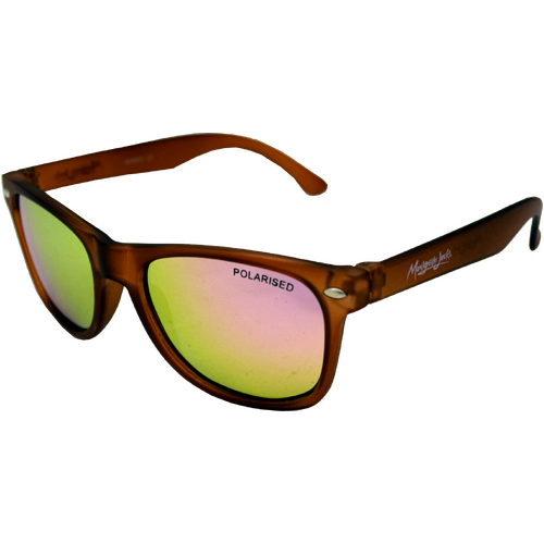 Mangrove Jacks Kids MJK015 C4 Crystal Brown / Pink Revo Polarised Lenses