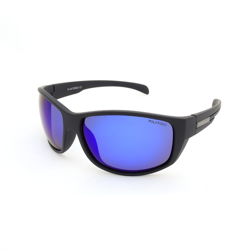 Mangrove Jacks Plastered C2 Matte Black / Blue Revo Polarised Lenses