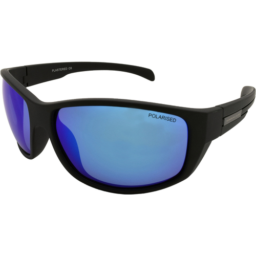 Mangrove Jacks Plastered C8 Matte Black / Ice Blue Revo Polarised Lenses