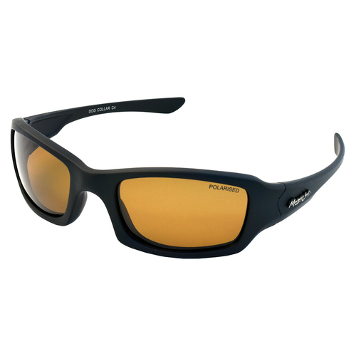 Mangrove Jacks Dog Collar C4 Matte Black / Brown Polarised Lenses