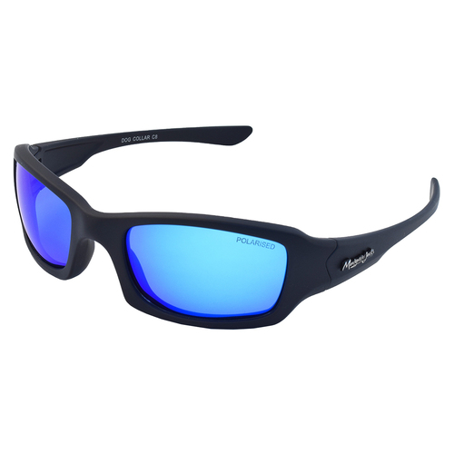 Mangrove Jacks Dog Collar C8 Matte Black / Ice Blue Revo Polarised Lenses