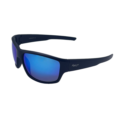 Mangrove Jacks Lockhart C2 Matte Black / Smoke w Blue Revo Polarised Lenses