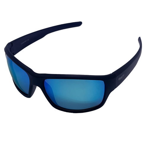 Mangrove Jacks Lockhart C8 Matte Black / Smoke w Ice Blue Revo Polarised Lenses