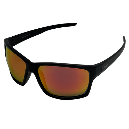 Mangrove Jacks Mulgrave C3 Matte Black / Smoke w Red Revo Polarised Lenses