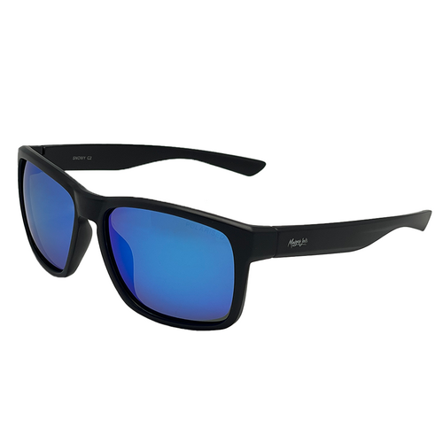 Mangrove Jacks Snowy C2 Matte Black / Smoke w Blue Revo Polarised Lenses